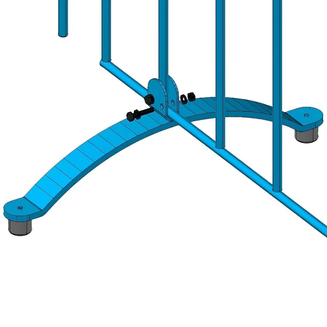 Montage des Standfuss am Poolfix-Zaunelement Montage des Standfuss am Poolfix-Zaunelement