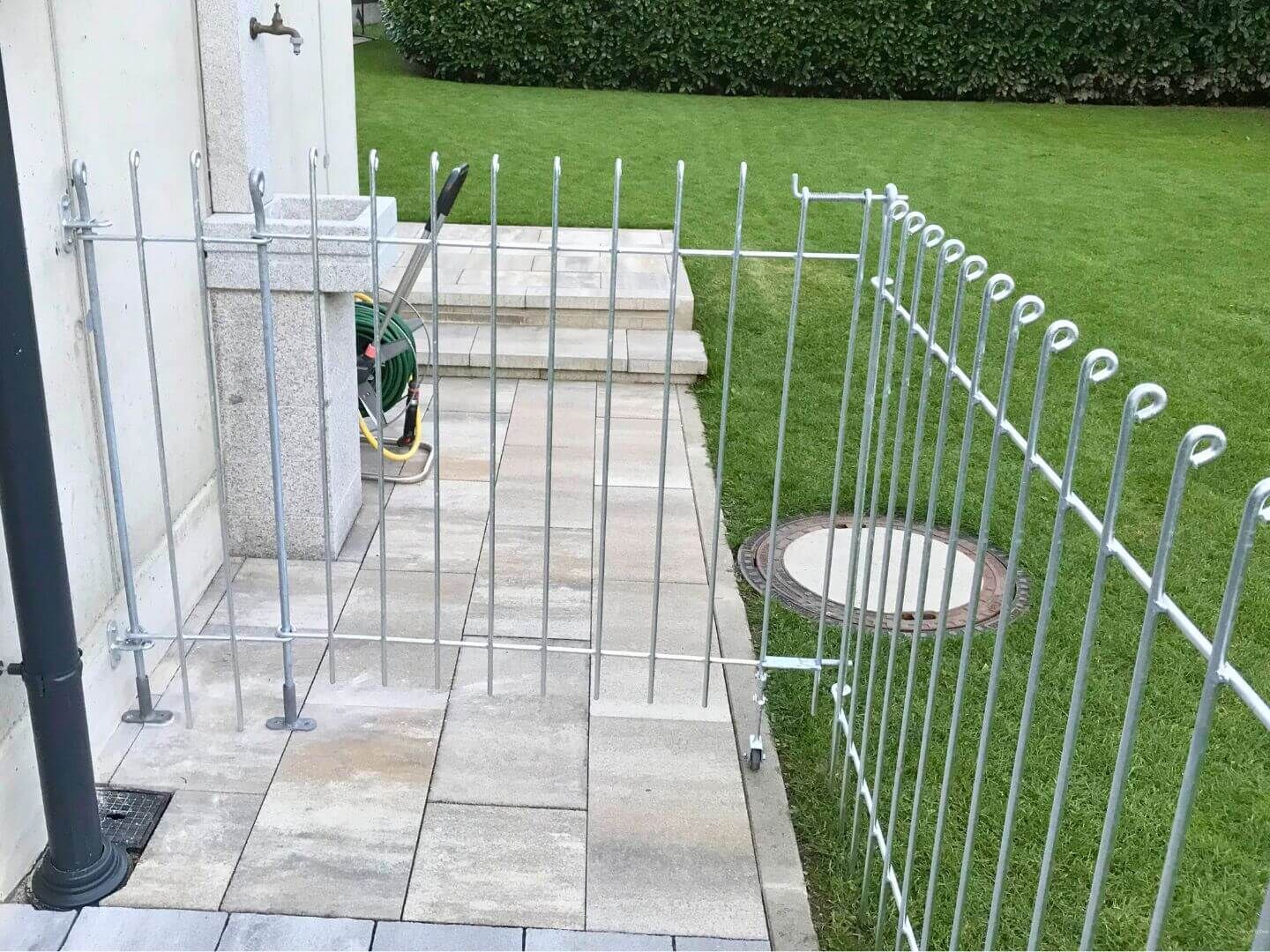 Tuer Graz 115 feuerverzinkt als Abgrenzung von Garten zur Garage