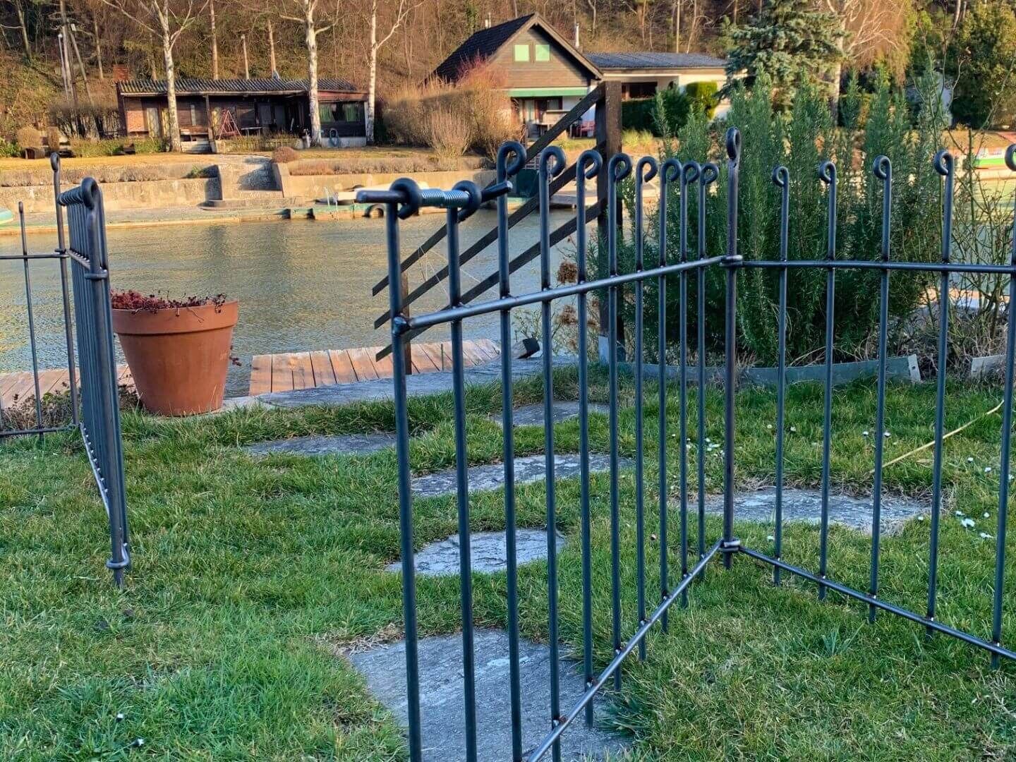 Gartentuer Graz 80 in Eisen roh Gartentuer Graz 80 in Eisen roh