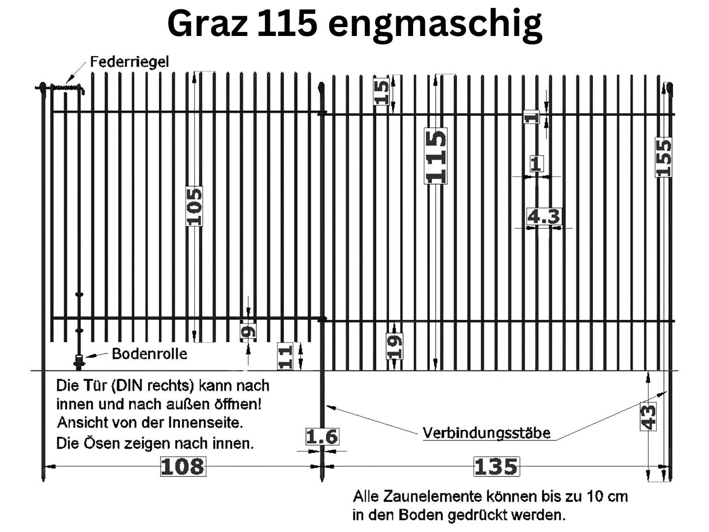 Datenblatt Graz 115 engmaschig Datenblatt Graz 115 engmaschig