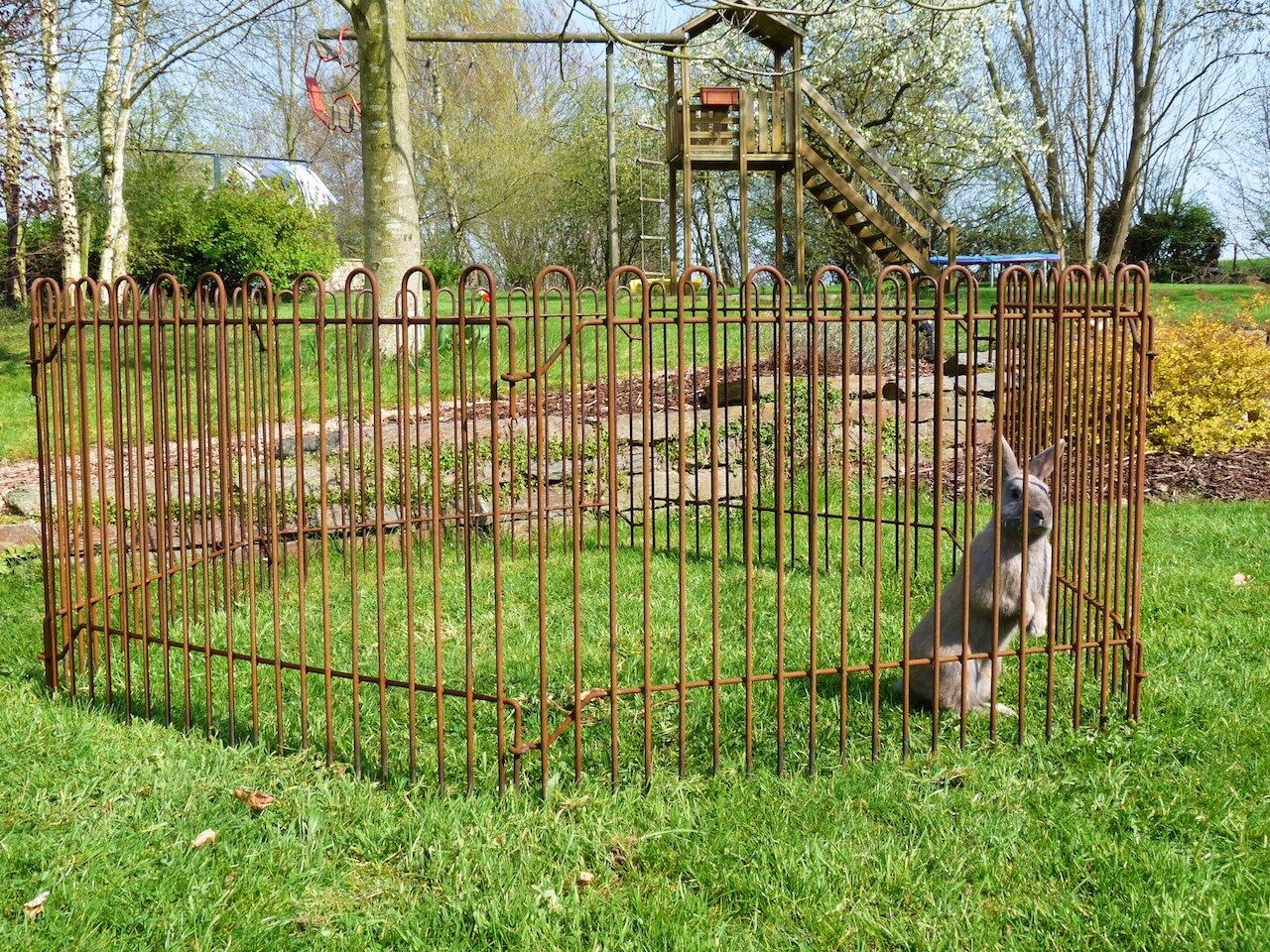 hasenzaun_rostigWZXGP8YacM2KE Hasenzaun Eisen roh