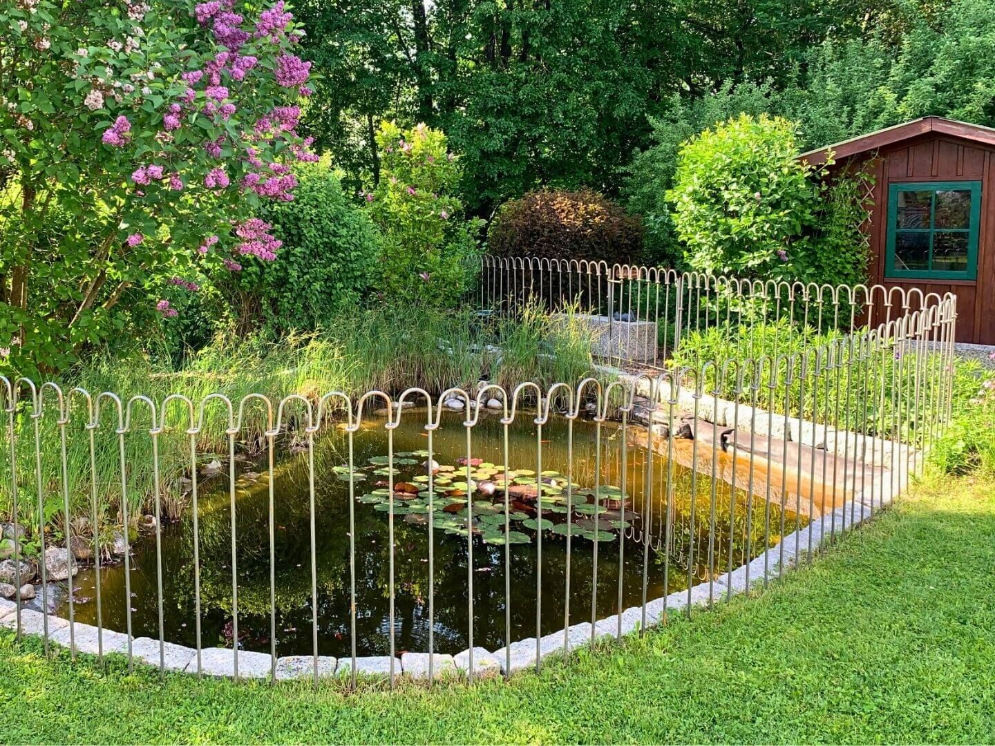 geschwungener Teichzaun Vienna 100 roh zum in die Erde stecken geschwungener Teichzaun Vienna 100 roh zum in die Erde stecken