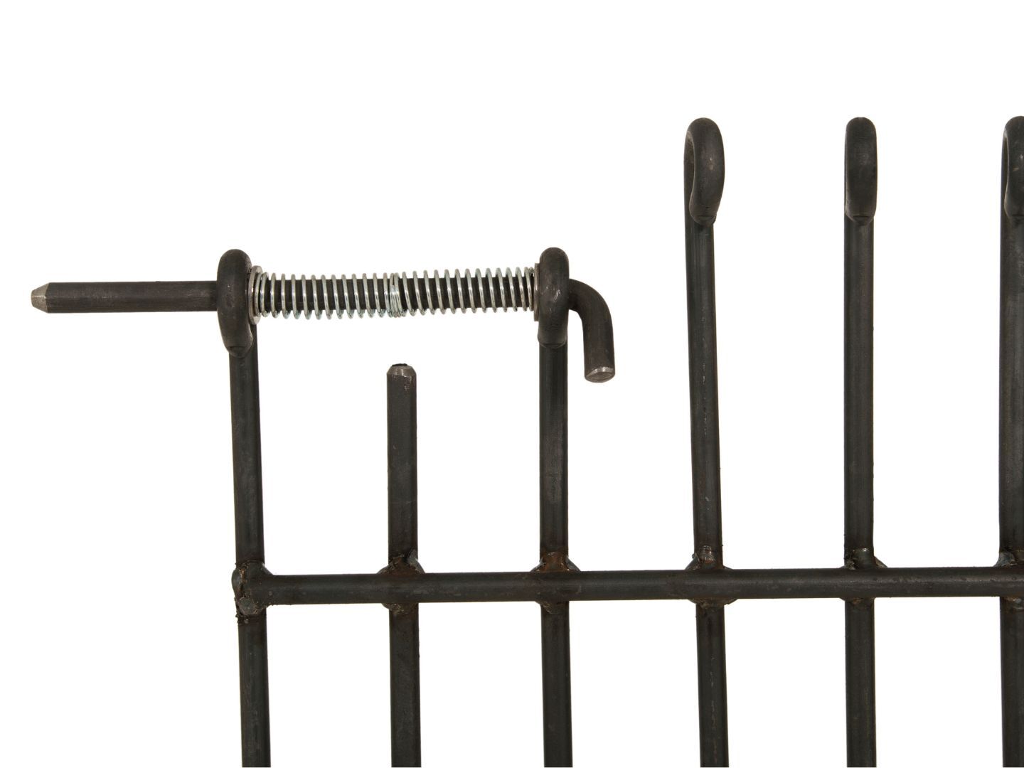 Federriegel der Tür Graz Eisen roh mit engmaschigem Stabzwischenabstand (4,3 cm)