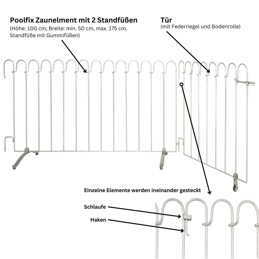 Poolzaun Poolfix zum Hinstellen Poolzaun Poolfix zum Hinstellen