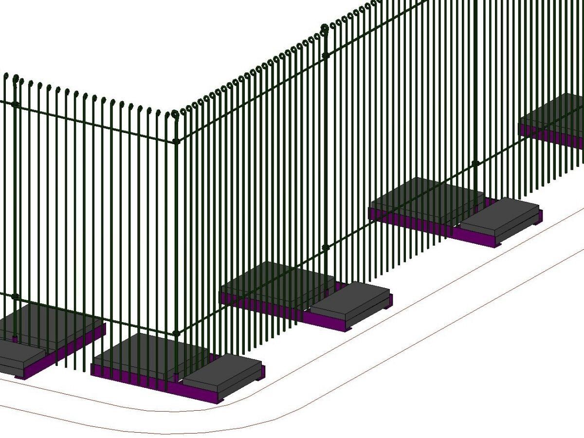 zaunstuetze-mit-diagonalstreben_7 Bodenständer ohne Diagonalstreben mit eingelegten Steinplatten 40×40 cm und 40x 20 cm