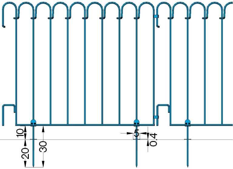 Bodeneinsteckstift für Poolzaun Poolfix-100