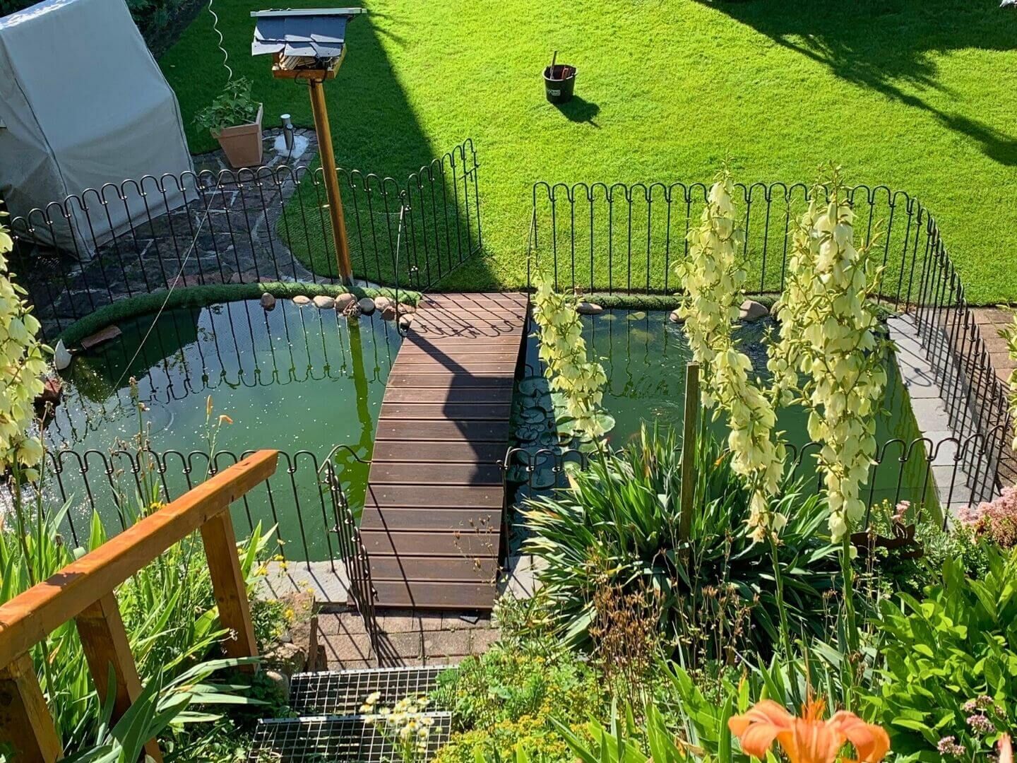 Steckzaun Vienna 100 Eisen roh zur Teichabsicherung Steckzaun Vienna 100 Eisen roh zur Teichabsicherung