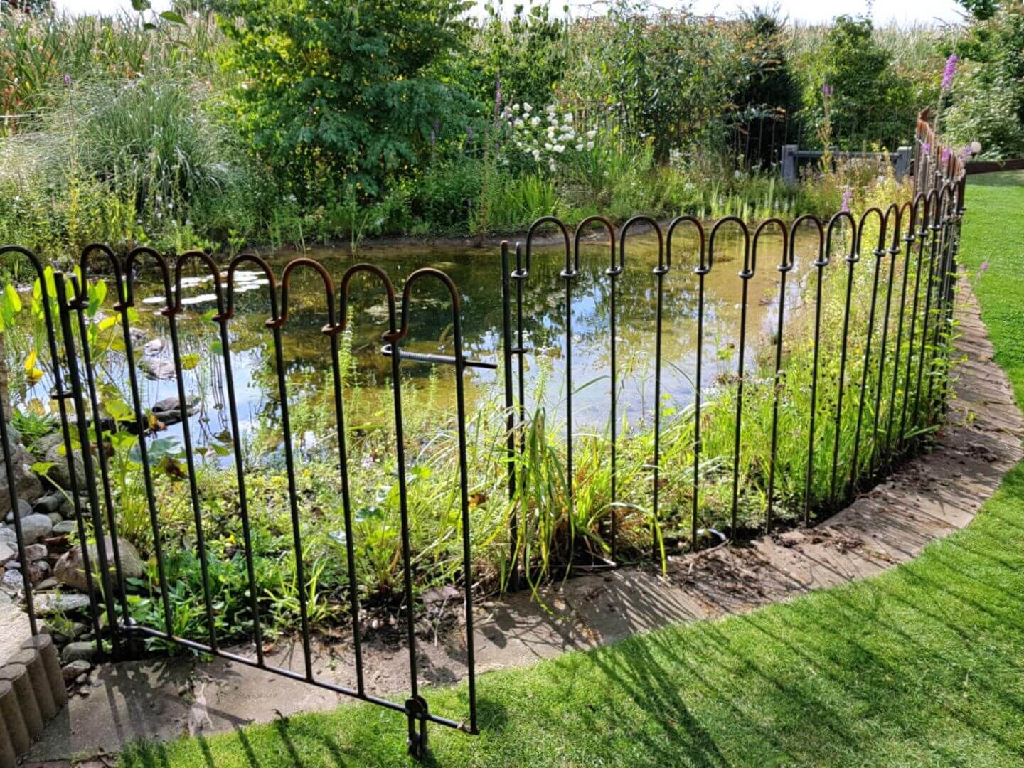 Tür fuer Steckzaun Vienna in Eisen roh Tür fuer Steckzaun Vienna in Eisen roh