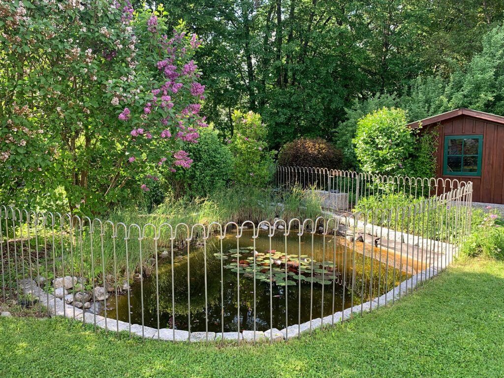 Flexibler Teichzaun Vienna zum Stecken in feuerverzinkt Flexibler Teichzaun Vienna zum Stecken in feuerverzinkt