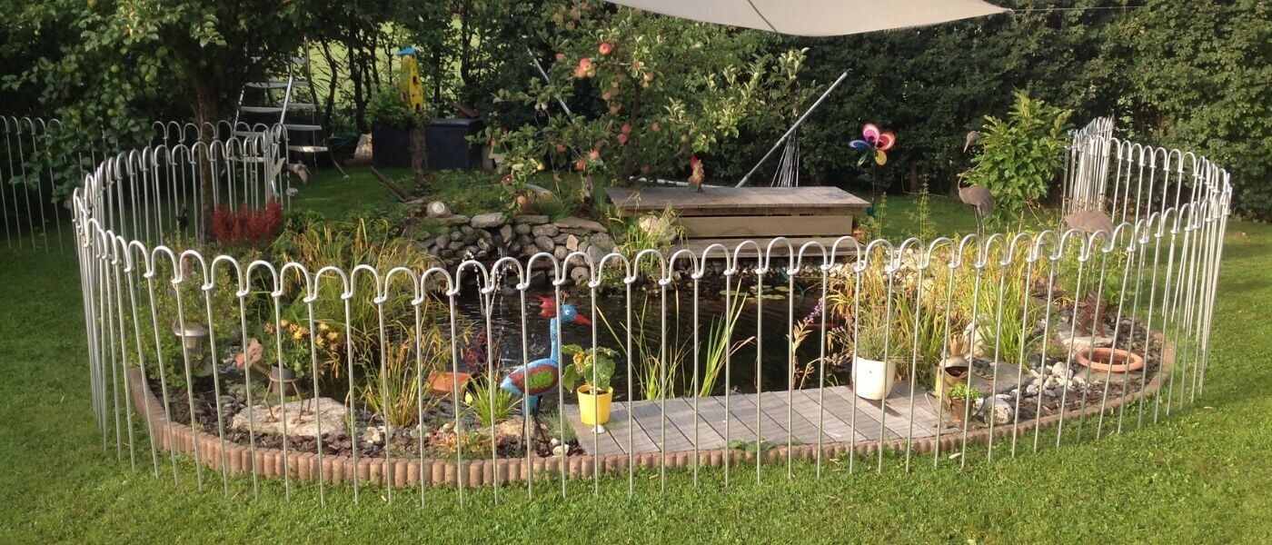 Steckzaun Vienna zur Biotopabsicherung (Teichzaun) Steckzaun Vienna zur Biotopabsicherung (Teichzaun)