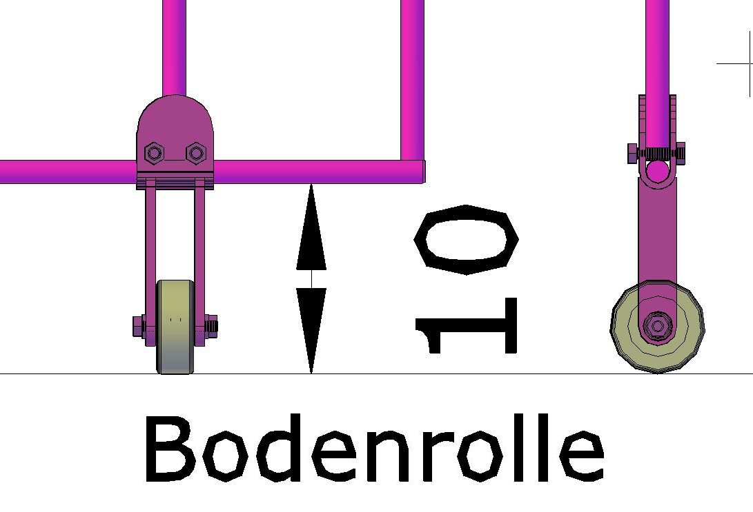 Bodenrolle für Tür Vienna