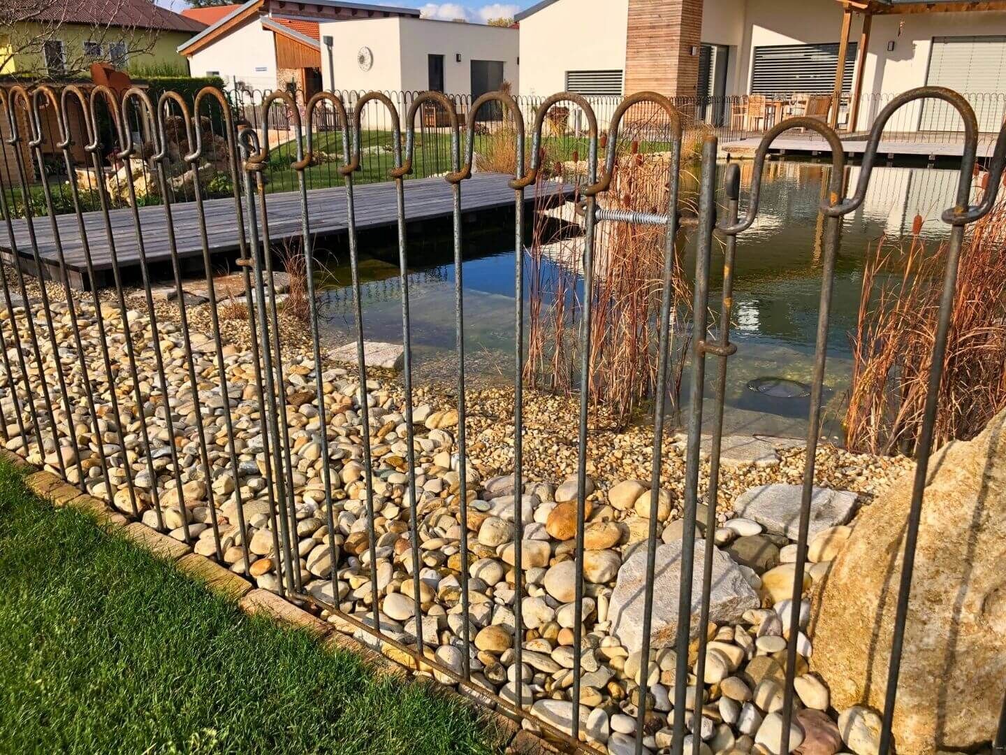 Steckzaun-Tuer Vienna 120 in Eisen roh