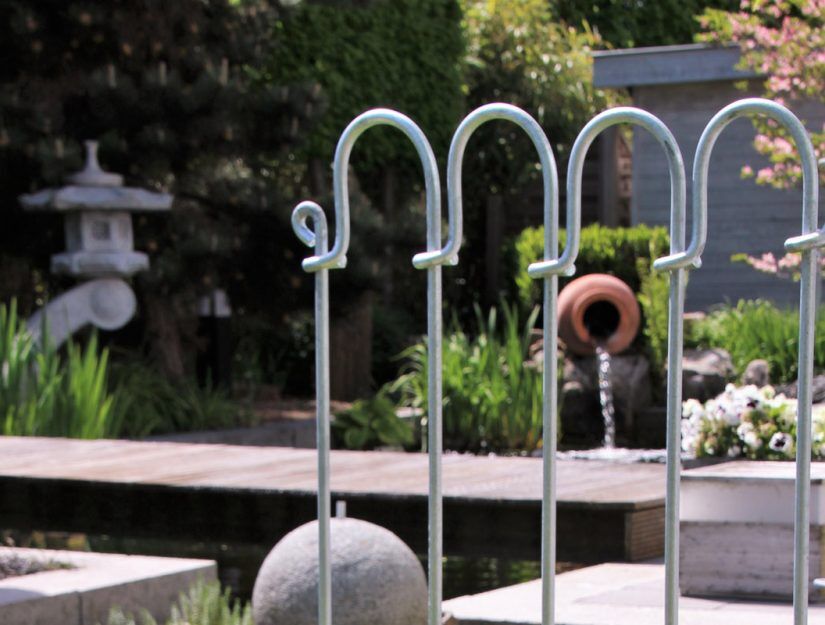 endstab_teichzaun Endstab Steckzaun Vienna Eisen feuerverzinkt zur Befestigung des letzen Stabes