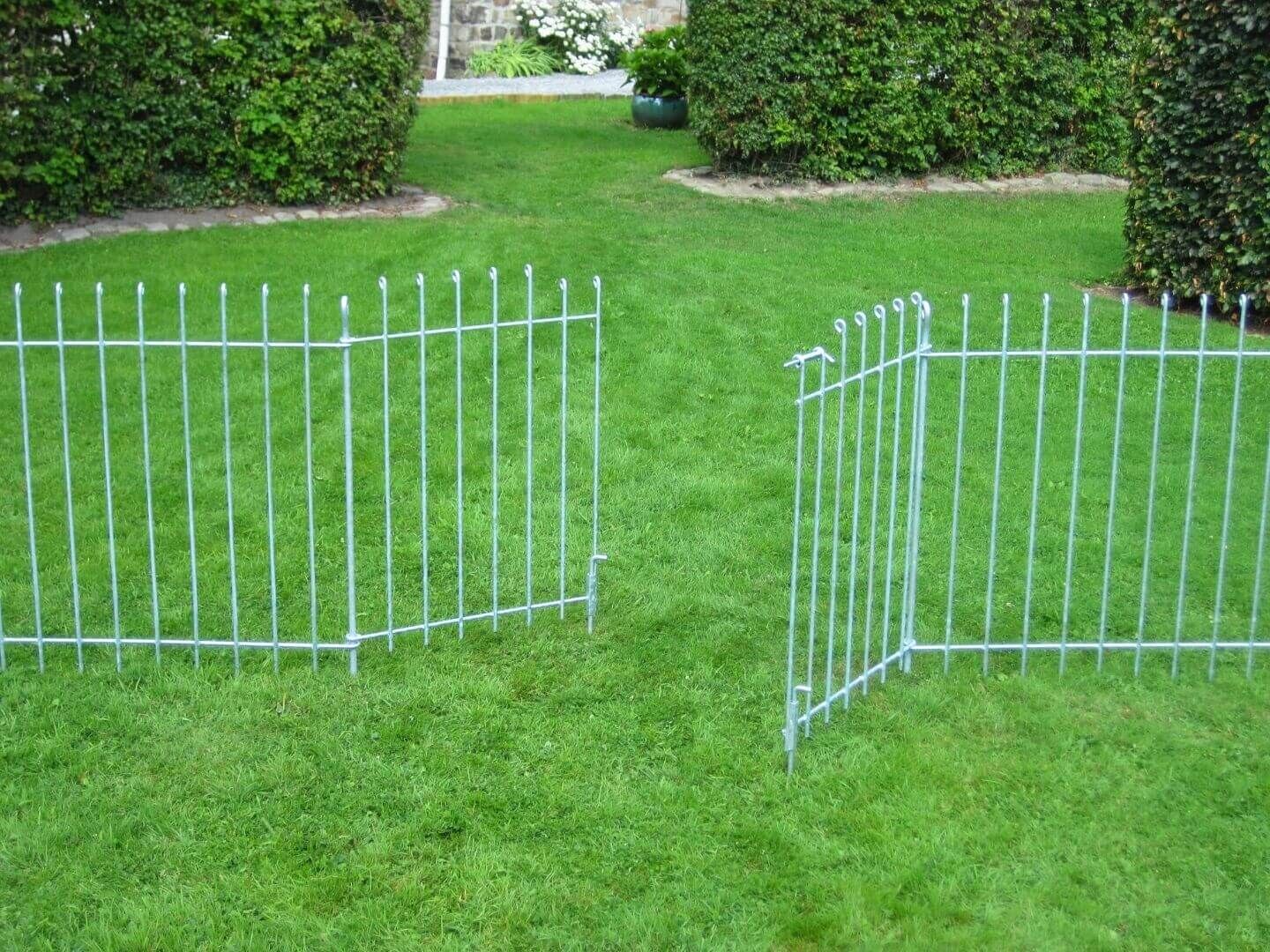 Gartenzaun Graz 115 feuerverzinkt mit passendem doppelfluegeligem Tor Gartenzaun Graz 115 feuerverzinkt mit passendem doppelfluegeligem Tor