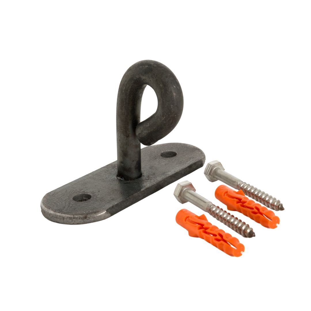 Wandhalter Eisen roh fuer Teichzaun - Steckzaun Vienna