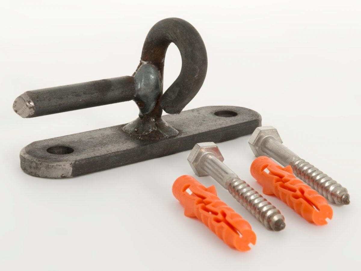 wandhalter_zaun_steckzaun_2 Wandhalter für mobilen Kleintierzaun Salzburg in Eisen roh