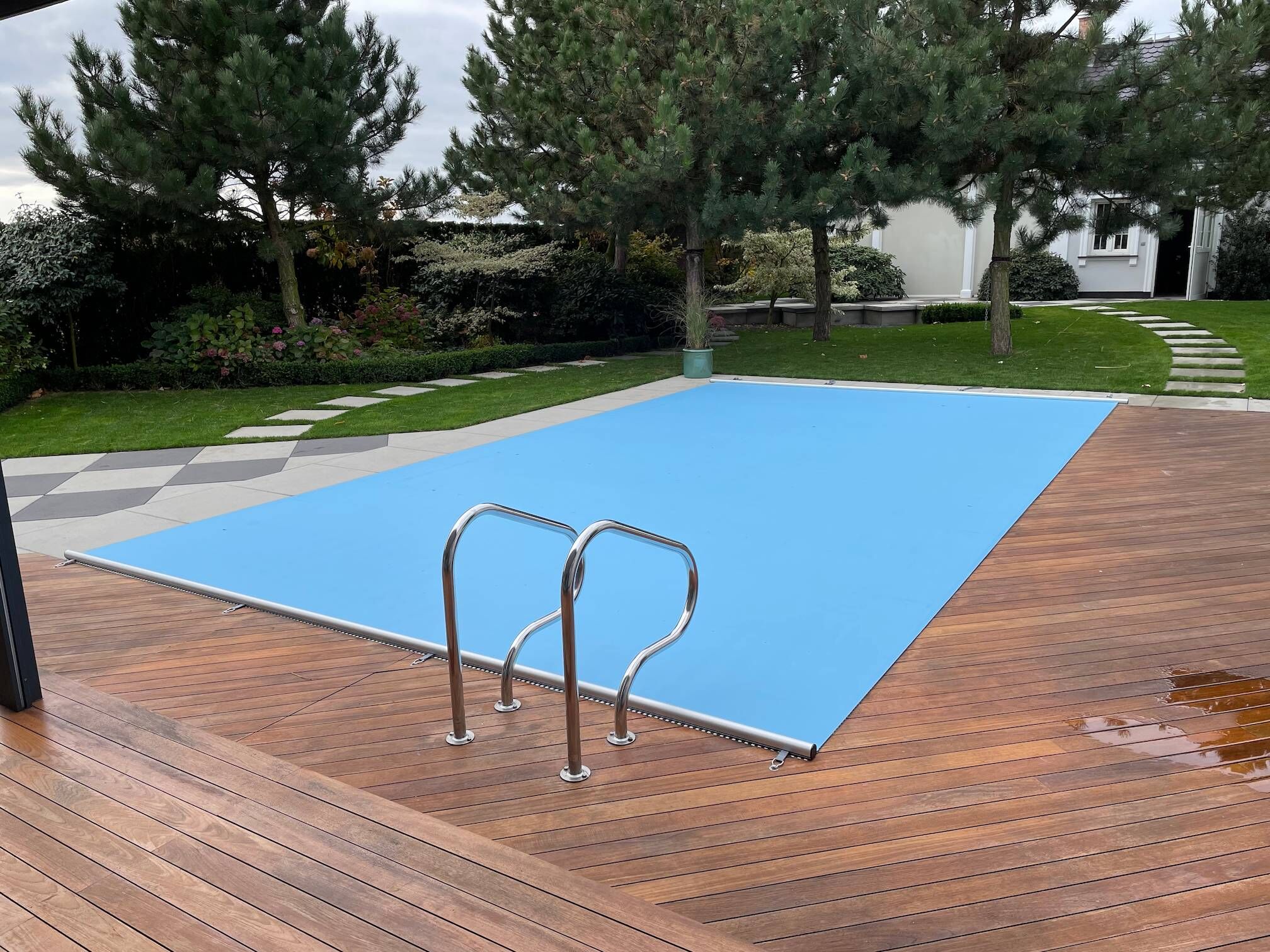 Poolabdeckung "Extra Top" in Hellblau